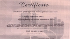 Certificate ISO 42001 Artificial Intelligence Management System